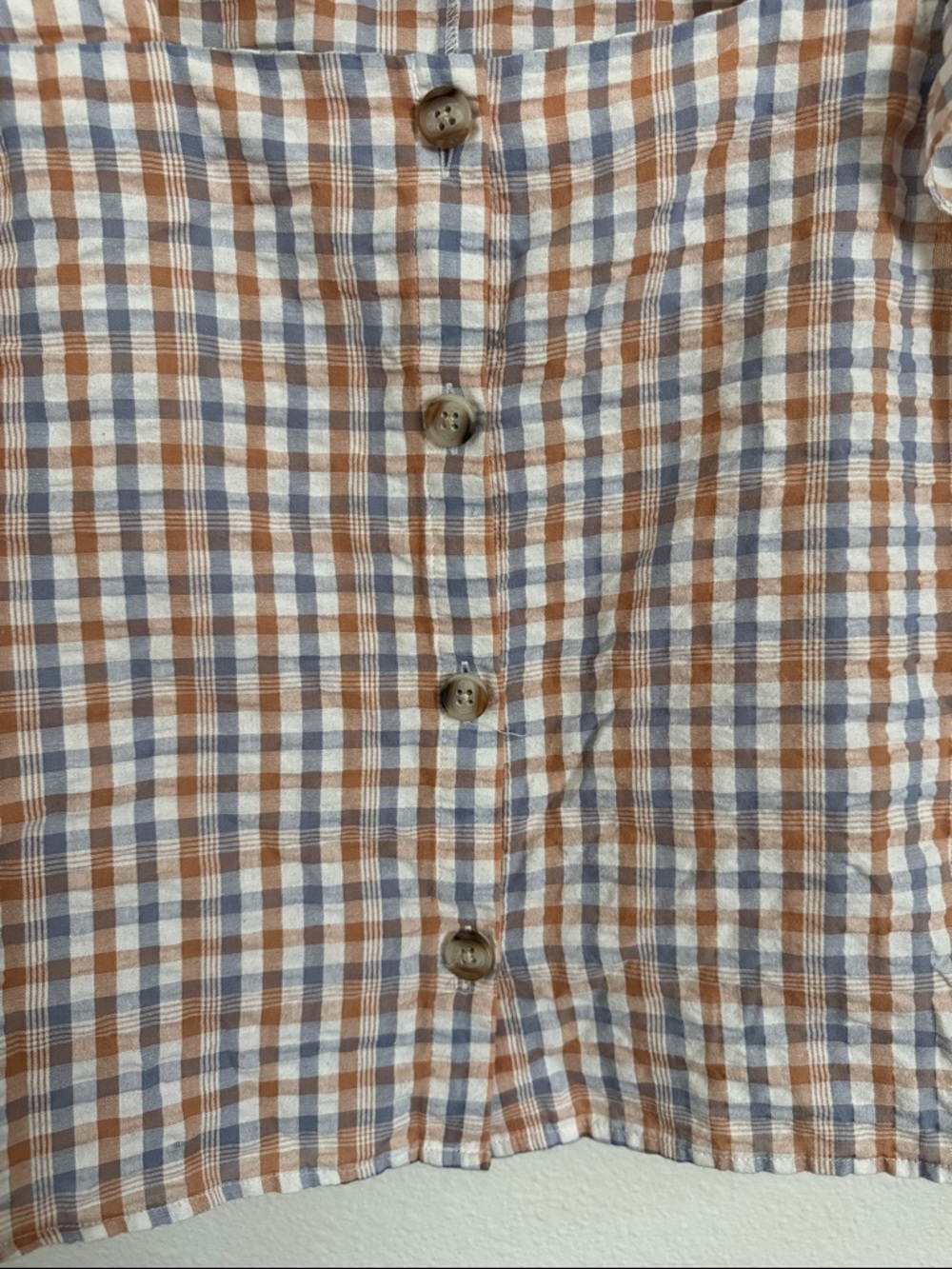 Madewell Gingham Ruffle Tank - Picture 3 of 5